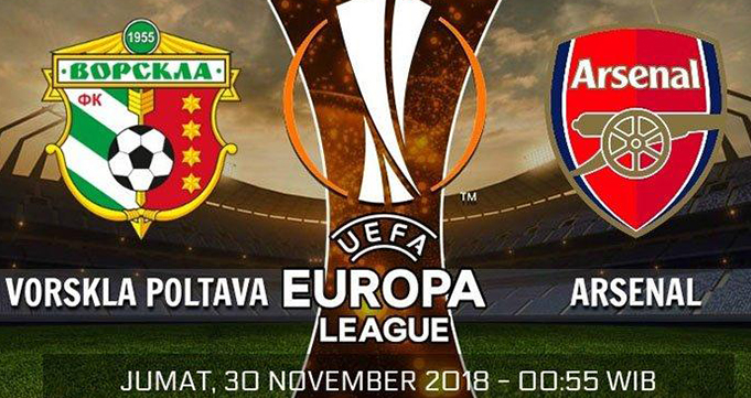 Prediksi Bola Vorskla Vs Arsenal 30 November 2018